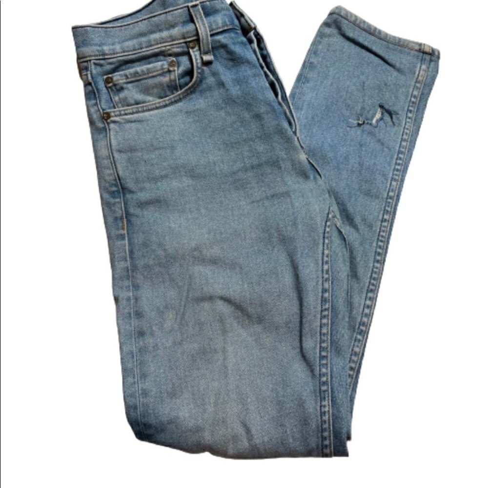 Rag & Bone Fit 2 Mid Rise Jeans Light Wash Winthrop